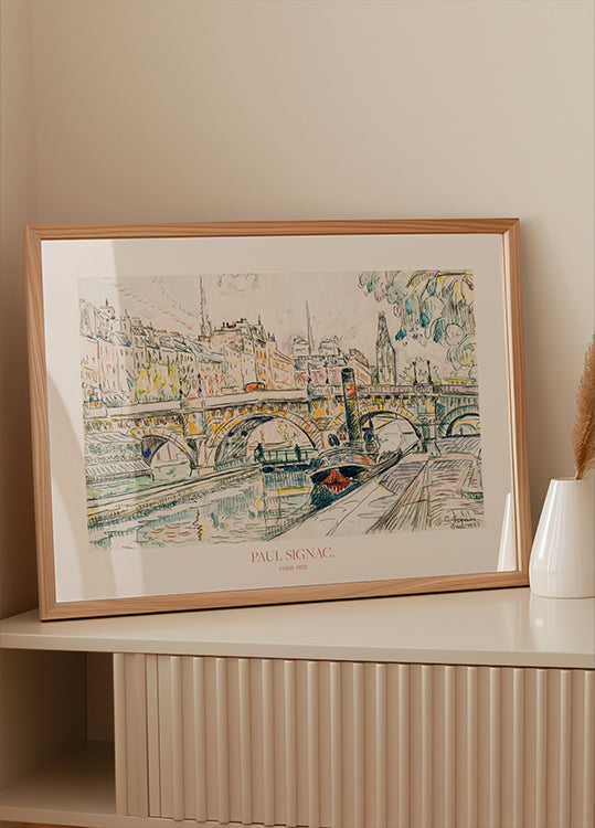 Schlepper am Pont Neuf, Paris 1923 Poster