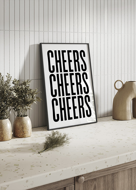 Dreifach-Cheers-Poster