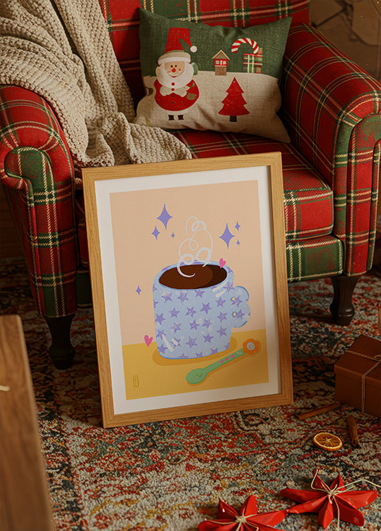 Kaffeezeit-Retro-Illustration (NEU)