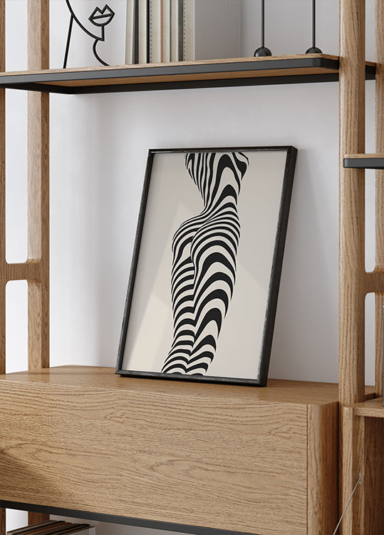 Abstrakte Frauenfigur Poster 