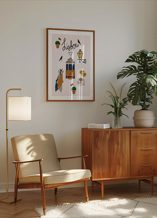 Lisbon Travel Plakat
