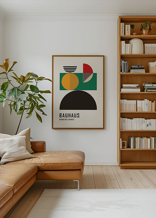 Geometrische Formen des Bauhauses Nr. 4 Poster 