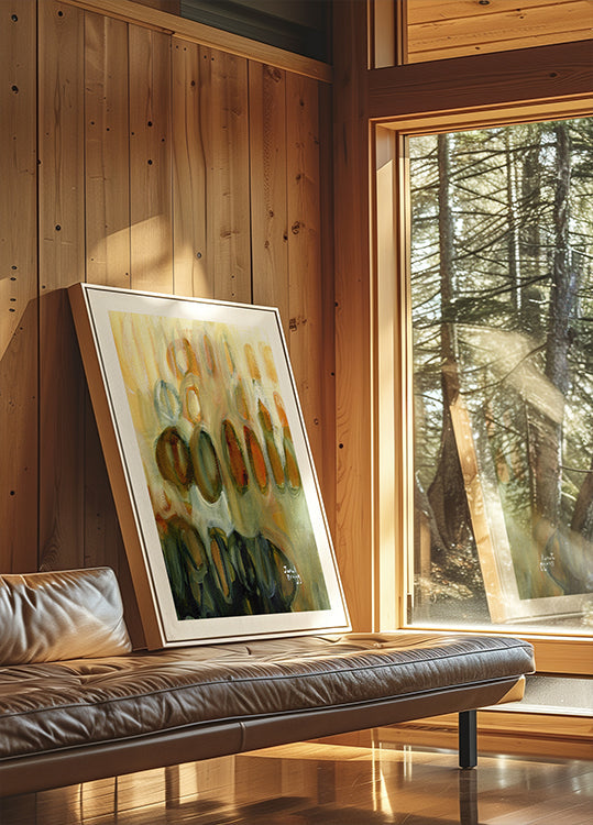 Abstrakt mit Ovalen und Gold II (NEU)