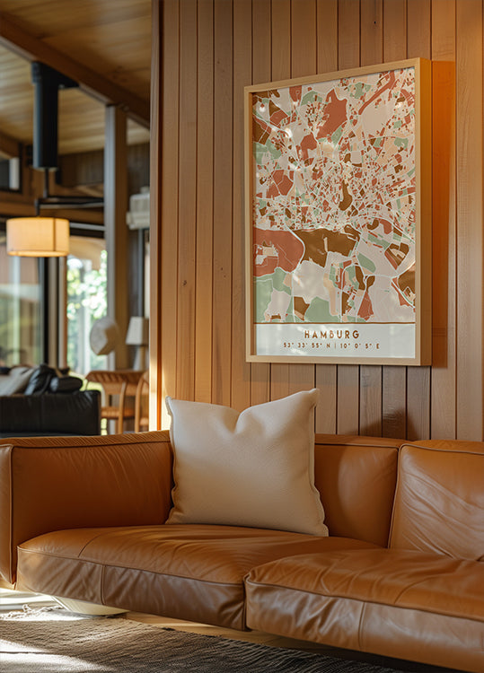 Black Maps Erdtöne 31 Poster