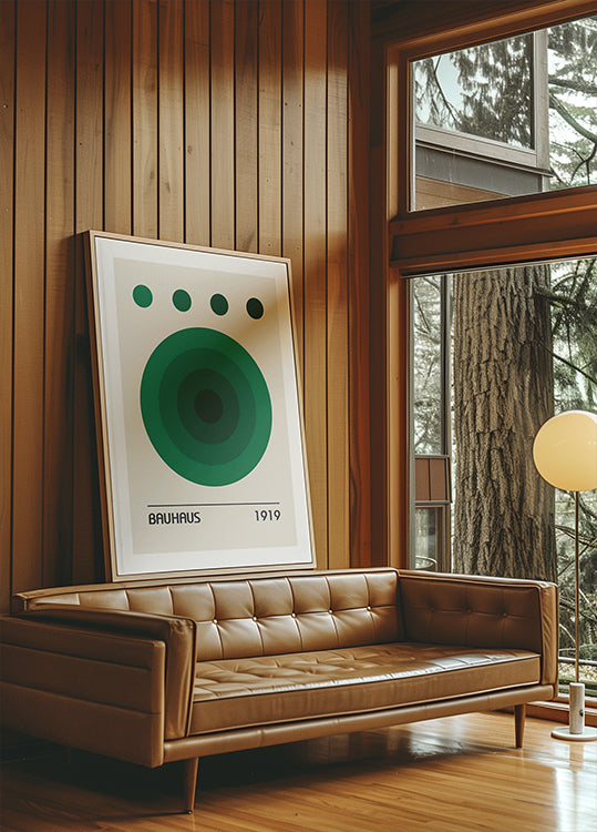 Bauhausfarben Grün Poster 