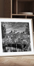 AMSTERDAM Idyllic impression from Singel - Monochrome Plakat - Posterbox
