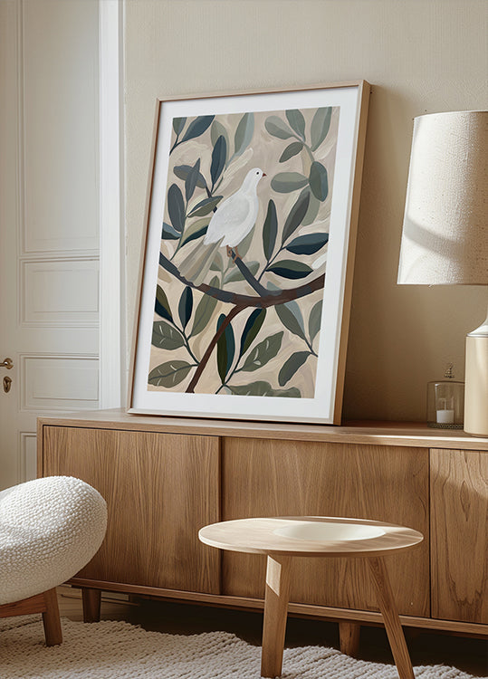 Taube im Baum Poster