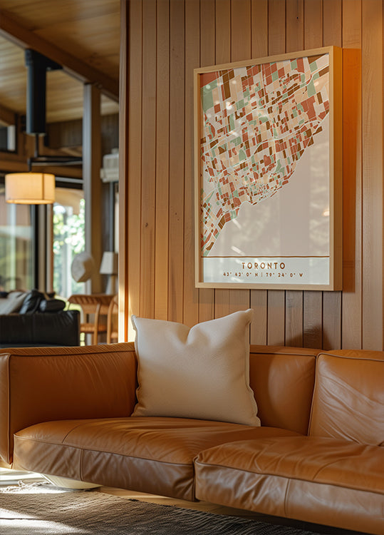 Black Maps Erdtöne 89 Poster