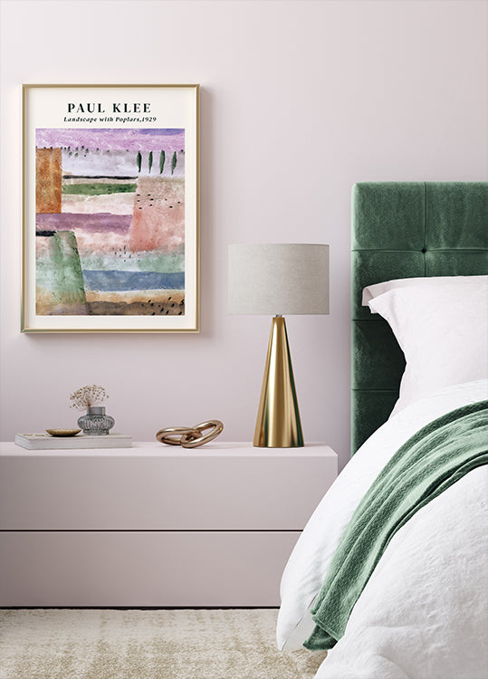 Poster Paul Klee - Landschaft mit Pappeln