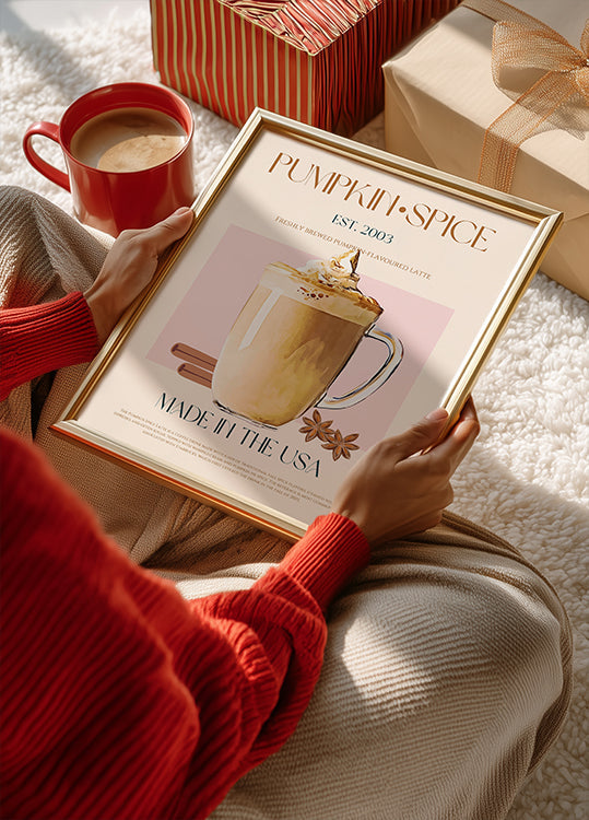 Herbstliches Latte-Delight-Poster