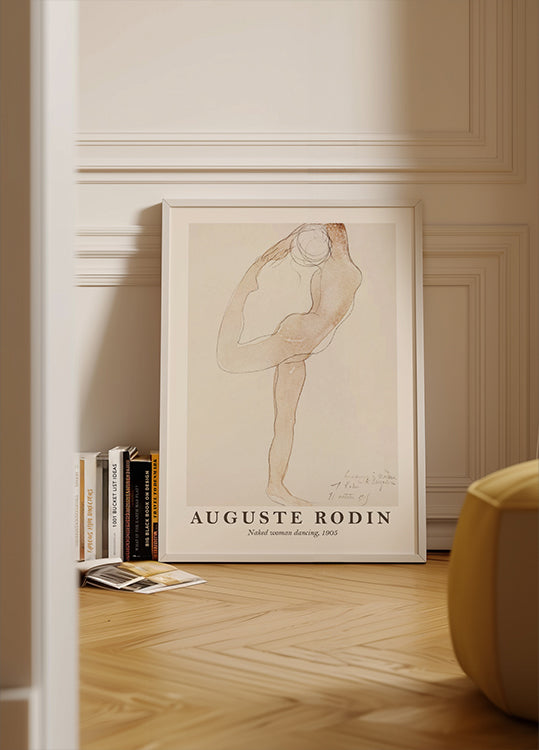 Auguste Rodin, Nackte tanzende Frau Poster 