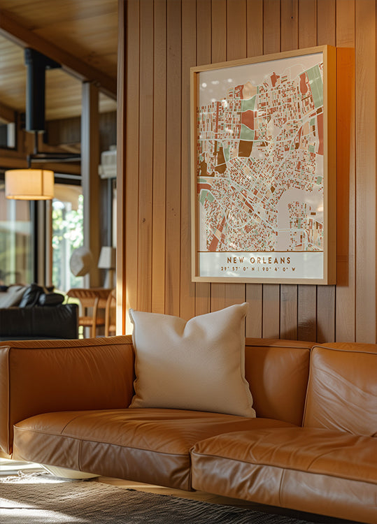 Black Maps Erdtöne 60 Poster