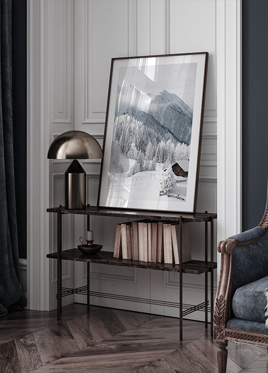 Poster Wintermärchen in den Alpen 