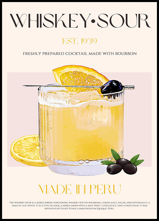 Peruvian Whiskey Bliss Plakat - Posterbox