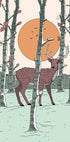 Deer In The Forest Plakat - Posterbox