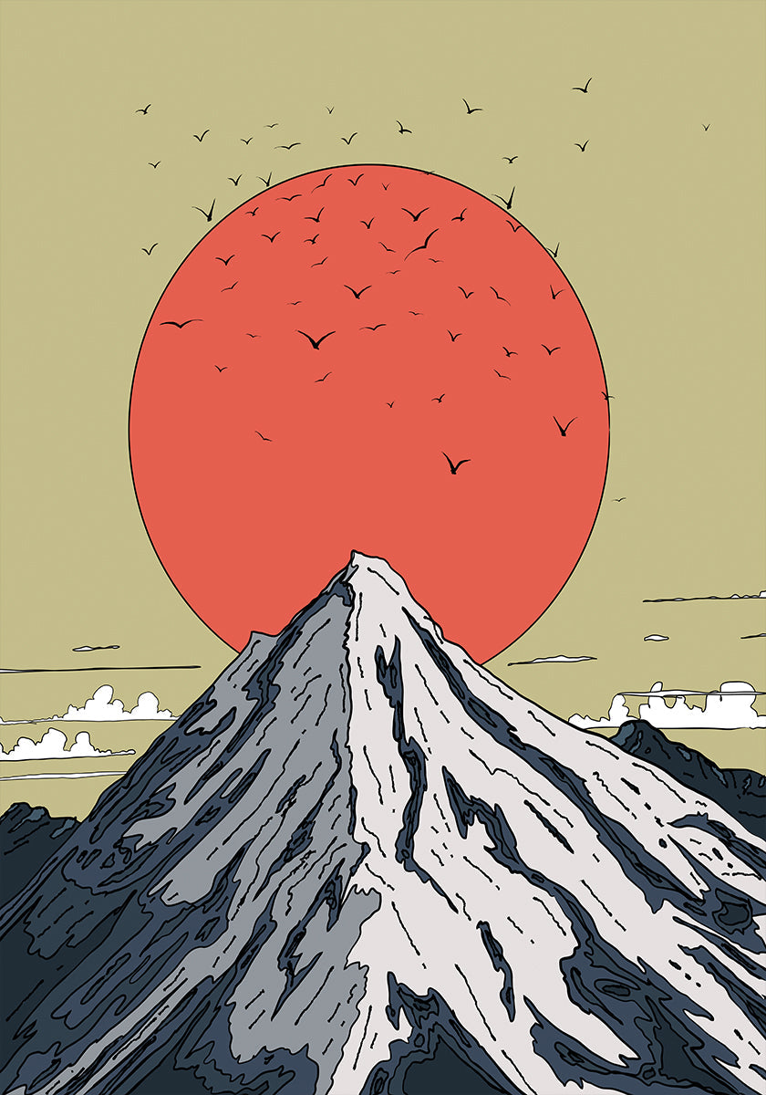 Snow Capped Mountain Plakat - Posterbox