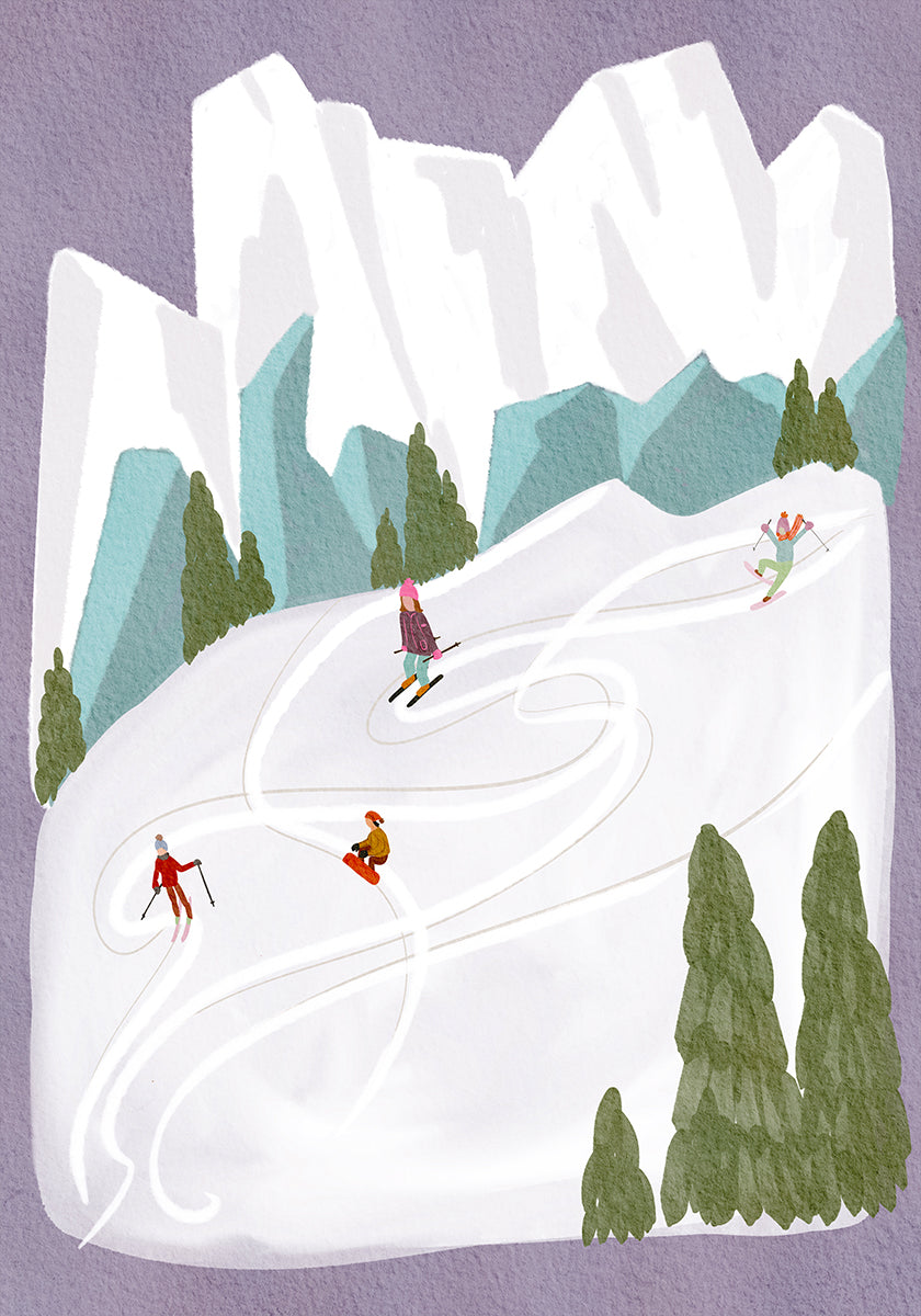 Skiers Plakat - Posterbox