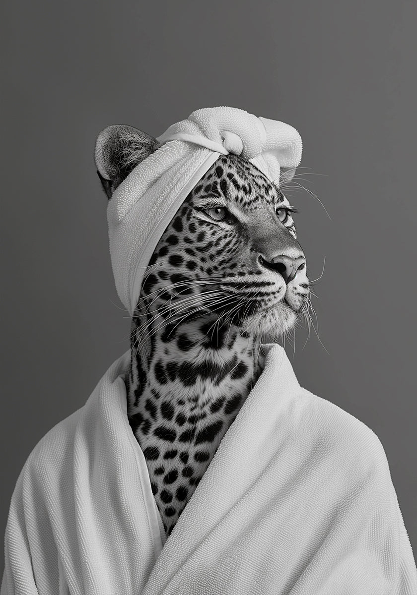 Lady Leopard Spa Day Plakat - Posterbox