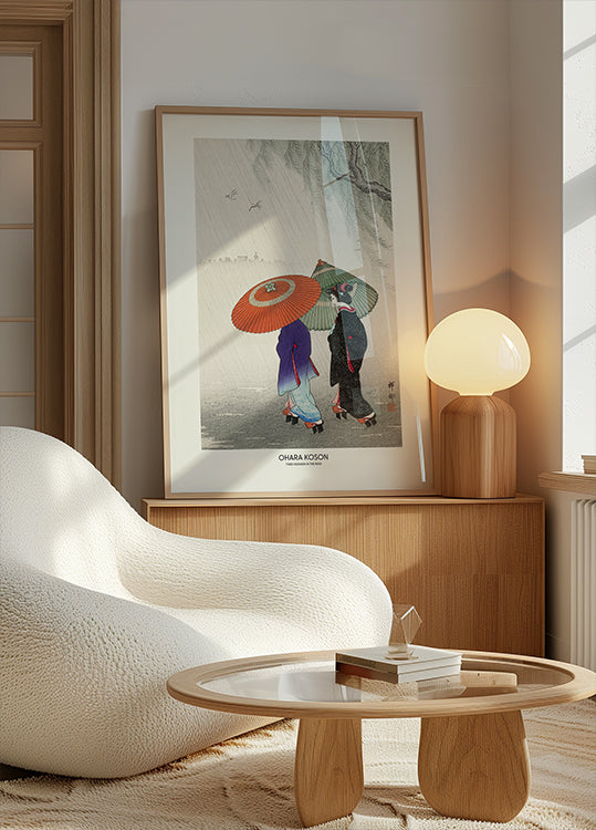 Two Women In The Rain Plakat - Posterbox