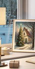 Cozy Christmas Cottage Plakat - Posterbox