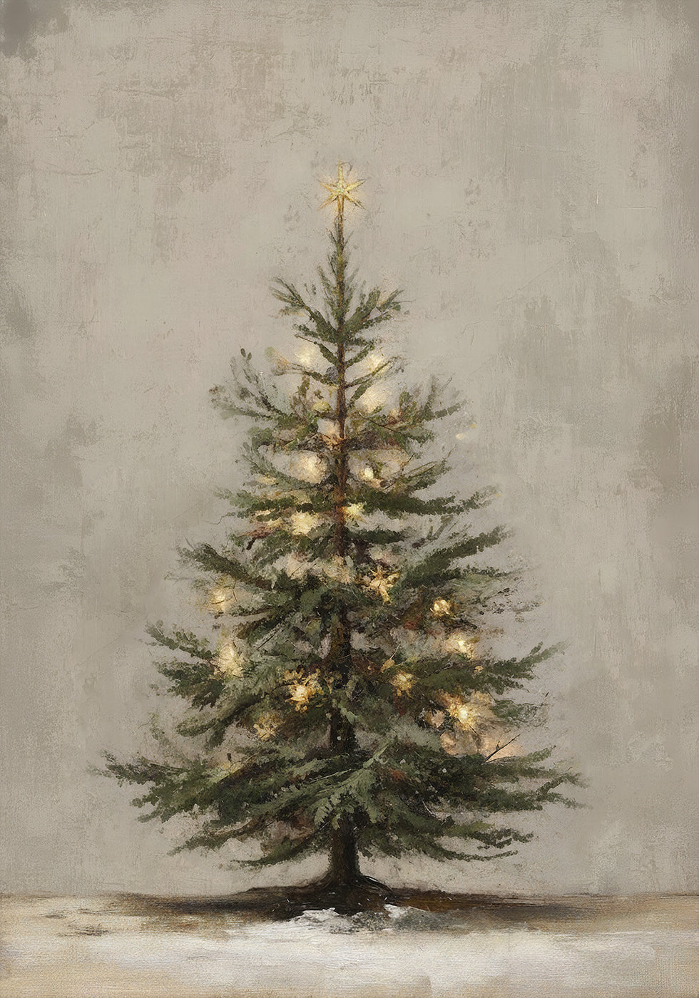 Vintage Christmas Tree Plakat - Posterbox
