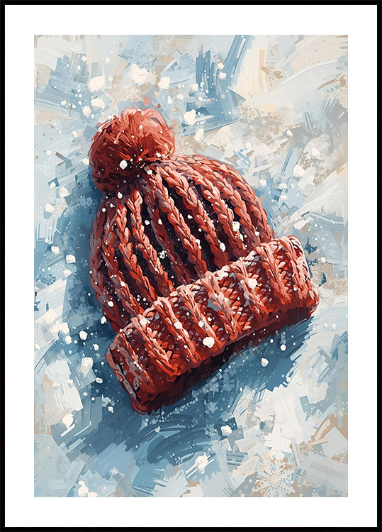 Mütze im Schnee Plakat - Posterbox