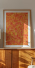 Brushstrokes Orange Plakat - Posterbox