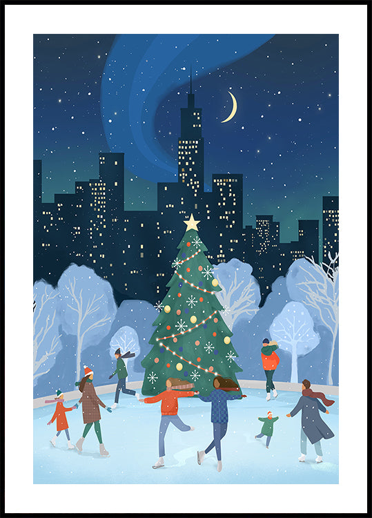 Xmas in NYC Plakat - Posterbox