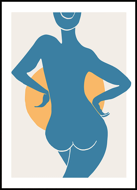 Blue Woman Plakat - Posterbox