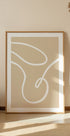 Beige Lines 02 Plakat - Posterbox