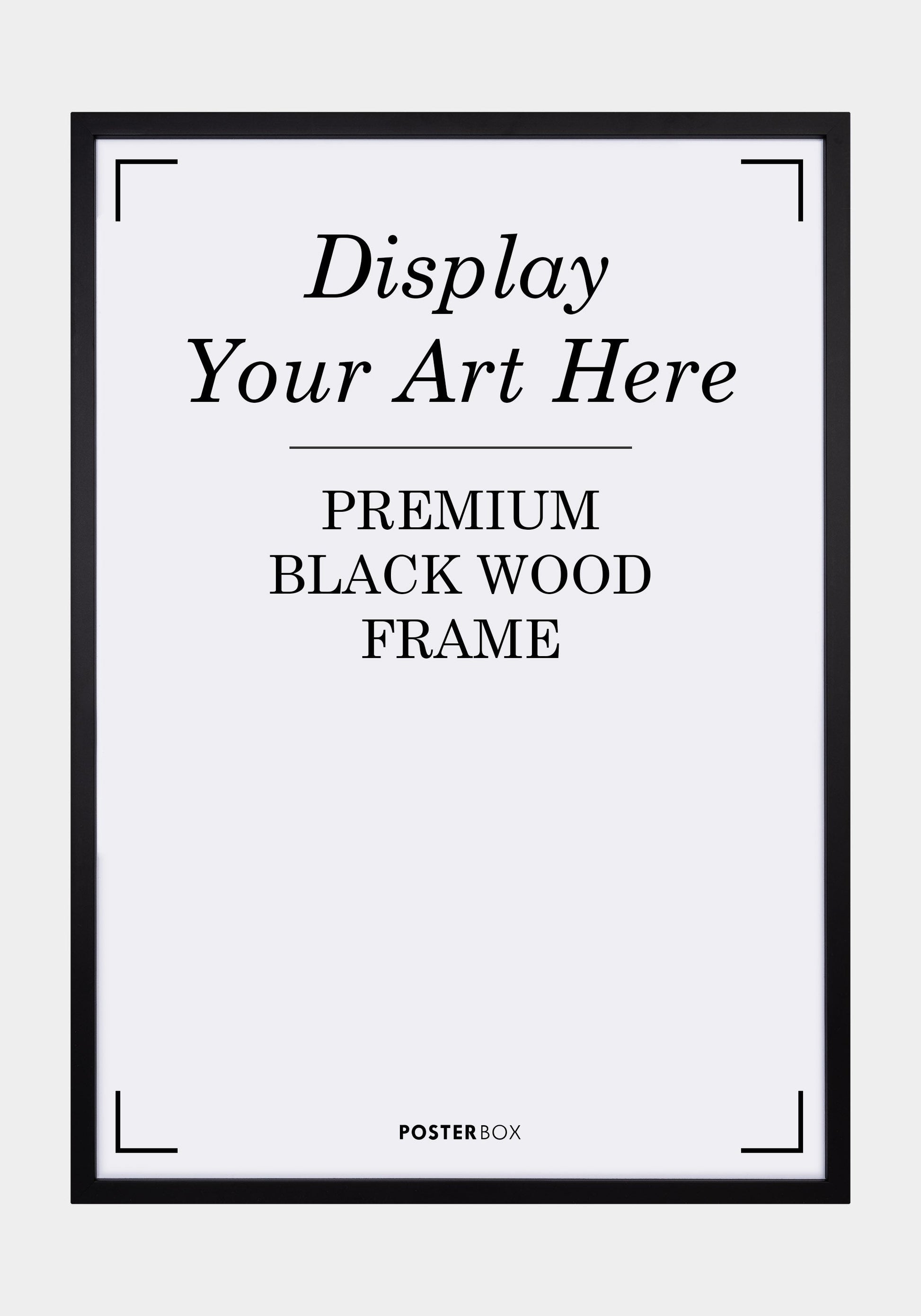 Premium Wood frame Nielsen Black - Posterbox