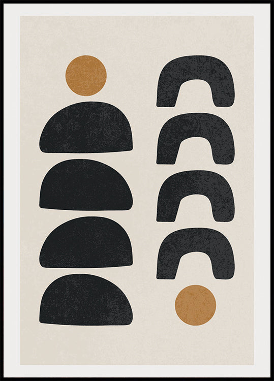 Abstract Forms 2, Minimal Geometric Plakat - Posterbox
