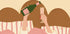 Champagne In Bed Illustration Plakat - Posterbox