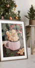 a picture of ginger cookies in a pink mug