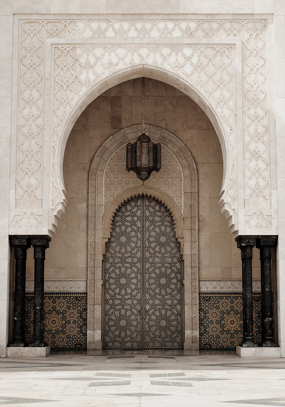 Door of the Hassan II Mosque, Casablanca Plakat - Posterbox.dk