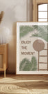 Enjoy the Moment 3, Tropical Summer Quote With Ladder and Hat Plakat - Posterbox