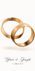 Forever Entwined in Gold, Wedding Ring Personalized Plakat - Posterbox.dk