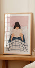 Girl Reading a Book Plakat - Posterbox