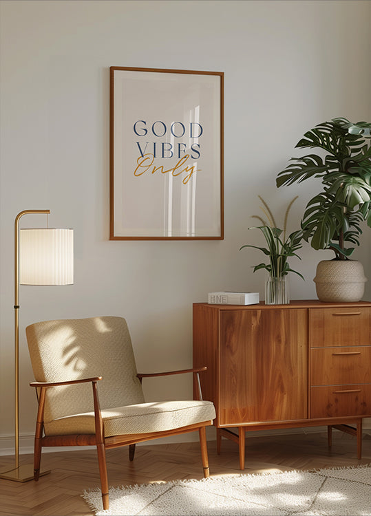 Good Vibes Only, Positive Quote plakat - Posterbox.dk