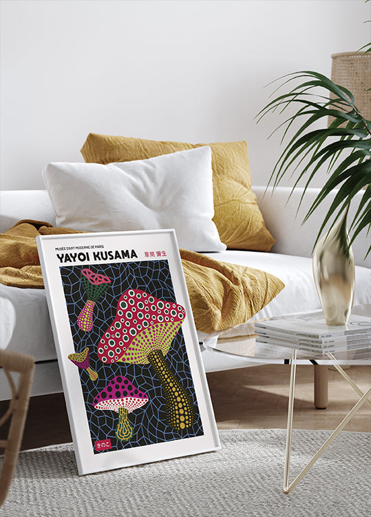 Infinity Mushrooms, pink psychedelic mushroom Plakat - Posterbox.dk