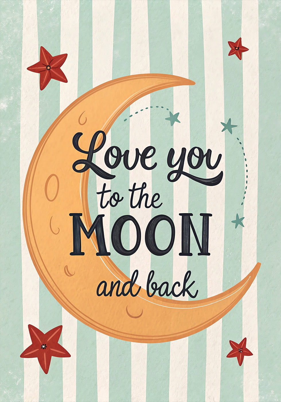 Love you to the moon and back Plakat - Posterbox