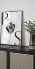 Minimalist Heart Anniversary Date Personalized Plakat - Posterbox