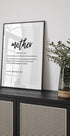 Mother Definition Print Plakat - Posterbox.dk