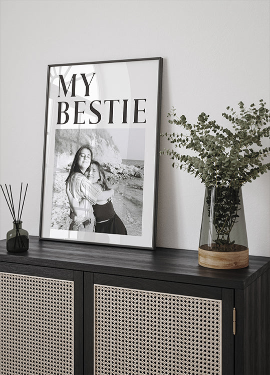 My Best Friend Personalized Photo Plakat - Posterbox