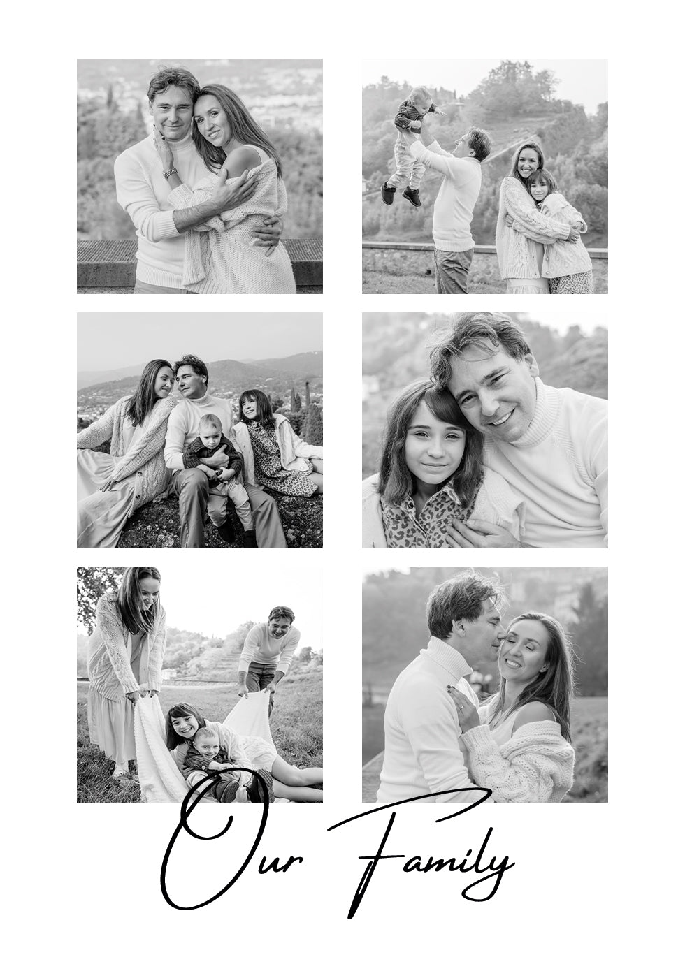 Our Family Collage Plakat - Posterbox.dk