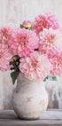 Pink Dahlias in Rustic Vase Plakat - Posterbox.dk