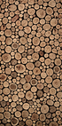 Rustic Wood Log Pattern Plakat - Posterbox.dk
