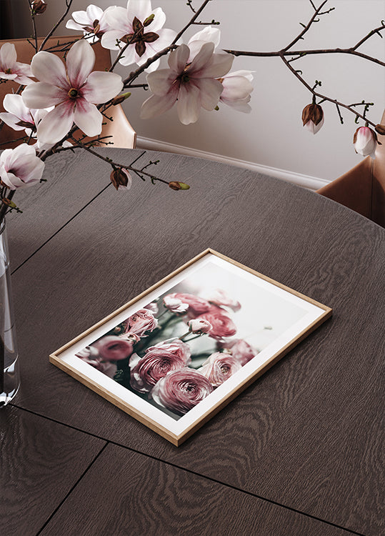 Soft Pink Ranunculus Plakat - Posterbox.dk