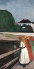 The Girls on the Bridge by Edvard Munch Plakat - Posterbox.dk