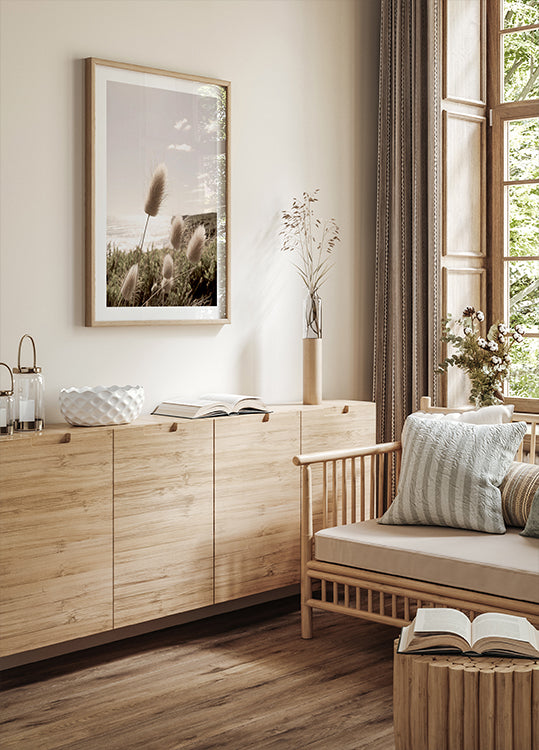 Tropical Palm on Beach Plakat - Posterbox.dk